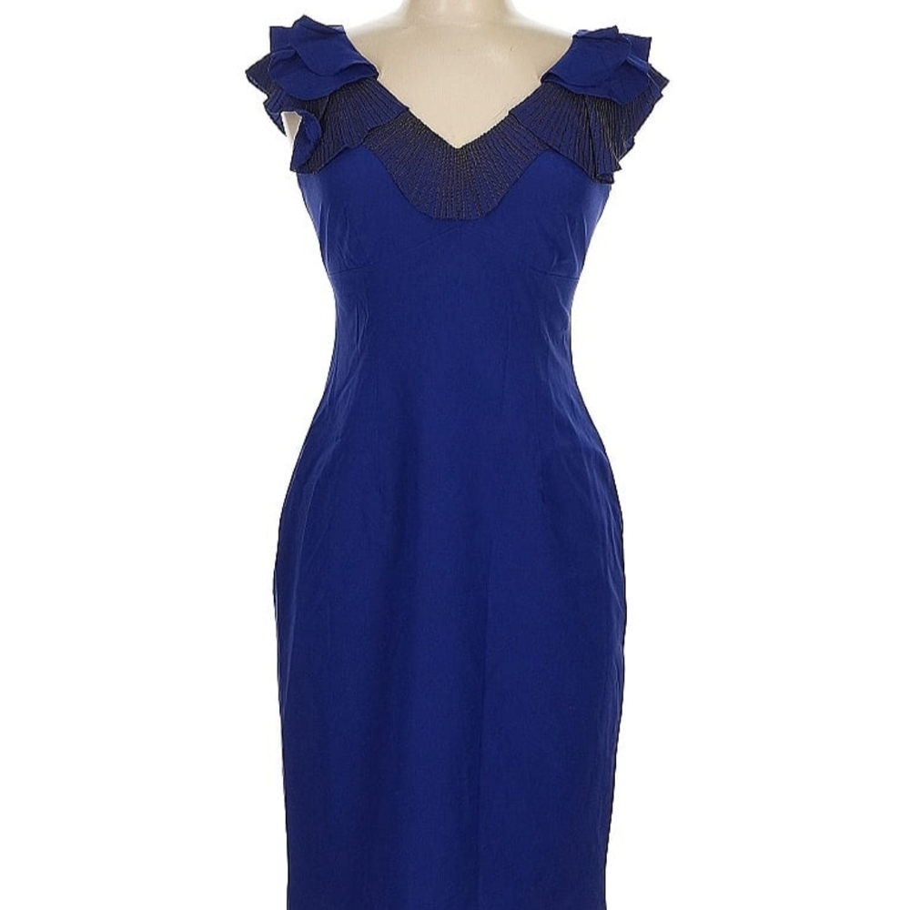 Karen Millen Blue Sheath Cocktail Dress